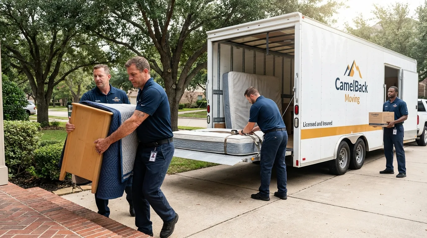 Crew loading residential truck for cross-state move from Alexandria, KY